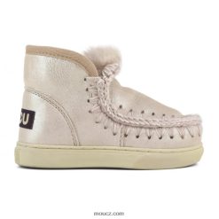 cz Mou děti eskymácké tenisky růžově béžová D4T48P799