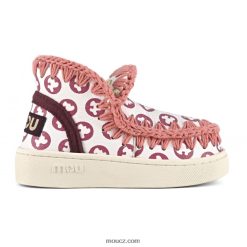 cz Mou děti eskymácké tenisky s potiskem bílá s potiskem pivoňky D4T48P781