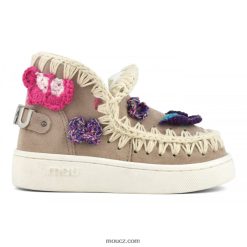 cz Mou děti letní eskymácké tenisky háčkované motýlky růžový písek (tavidlo) D4T48P787