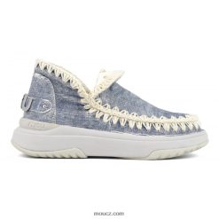 cz Mou ženy běžecká rovina kožený sepraný denim D4T48P100