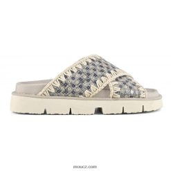 cz Mou ženy criss-cross bio sandál denim a flitry námořní D4T48P150