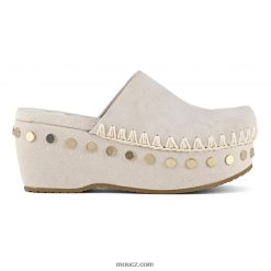 cz Mou ženy dřevák křída D4T48P195