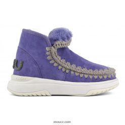 cz Mou ženy eskimo jogger třpytivé logo šero fialová D4T48P764