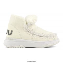 cz Mou ženy eskimo jogger třpytivé logo vanilka D4T48P761