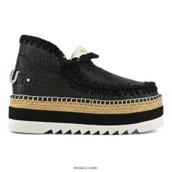 cz Mou ženy eskymácká juta speciální kůže Černá D4T48P211