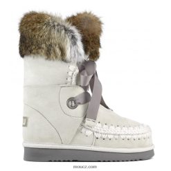 cz Mou ženy eskymácká krajka a kožešina stříbrná Bříza D4T48P309