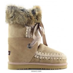 cz Mou ženy eskymácká krajka a kožešina velbloud D4T48P307