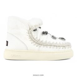 cz Mou ženy eskymácké tenisky s výraznými kamínky vosková bílá D4T48P737
