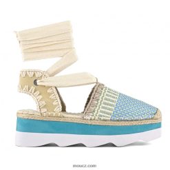 cz Mou ženy espa sandál vícebarevná rafie/semiš D4T48P175