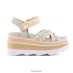 cz Mou ženy eva wedge criss cross křída D4T48P174