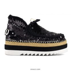 cz Mou ženy flitry z eskymácké juty flitry černé D4T48P219