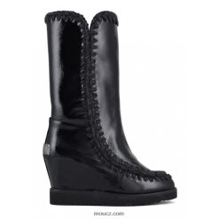 cz Mou ženy francouzský klín vysoký lakovaná černá D4T48P581