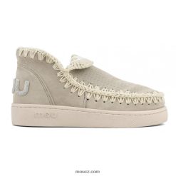 cz Mou ženy jednobarevné třpytivé logo tenisky křída D4T48P28