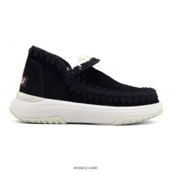 cz Mou ženy jogger semiš Černá D4T48P101