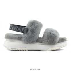 cz Mou ženy jogger slipper zadní popruh světle šedá D4T48P513