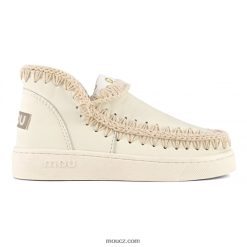 cz Mou ženy kožené letní eskymácké tenisky bílý D4T48P21