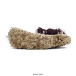 cz Mou ženy mokasín chekiang kožešina béžovo-vínová D4T48P683