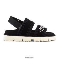 cz Mou ženy nový pásek na zadní bio sandály Černá D4T48P161