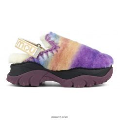 cz Mou ženy robustní dřevák se zádovým popruhem smíchat fialovou D4T48P523