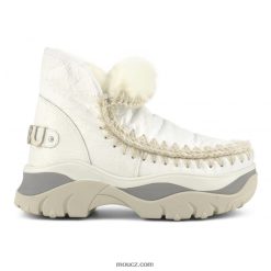 cz Mou ženy robustní tenisky eskymák vosková bílá D4T48P724