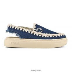 cz Mou ženy tučný dřevák džínovina D4T48P97