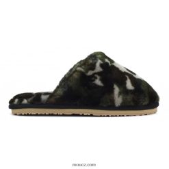 cz Mou ženy uzavřená špička pantofle z ovčí kůže maskovat D4T48P467