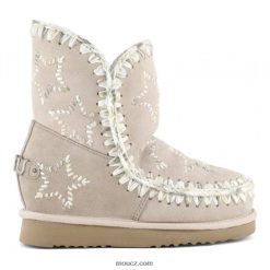 cz Mou ženy vnitřní klín vlny vyšívané hvězdy růžově béžová D4T48P536