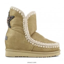 cz Mou ženy vnitřní klínová zadní hvězdicová nášivka prachový tabák D4T48P545