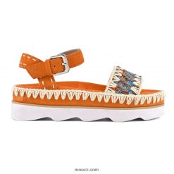 cz Mou ženy vysoké eva bio sandály vícebarevný D4T48P170